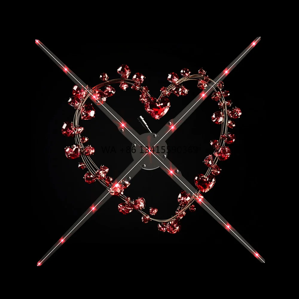 

100CM 3D Hologram Projector Fan High Visibility Advertising Equipment for Community Engagement and Outdoor Marketing Activities