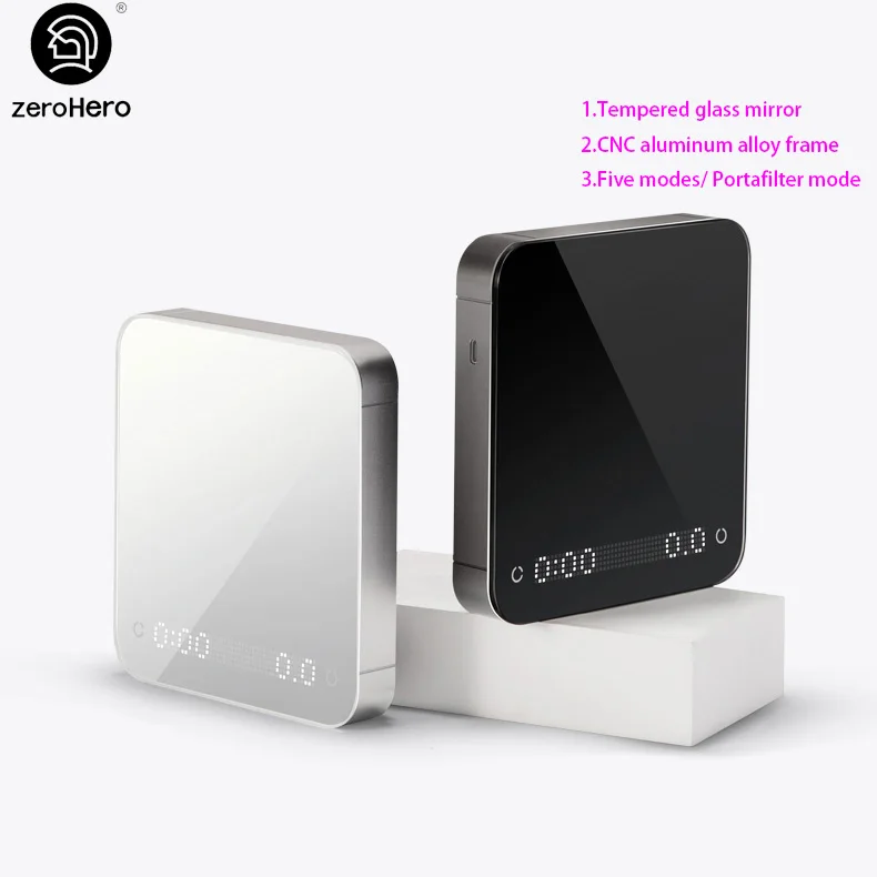 ZeroHero New Type Electric Espresso Coffee Scale for Pour Over Brewing and Espresso