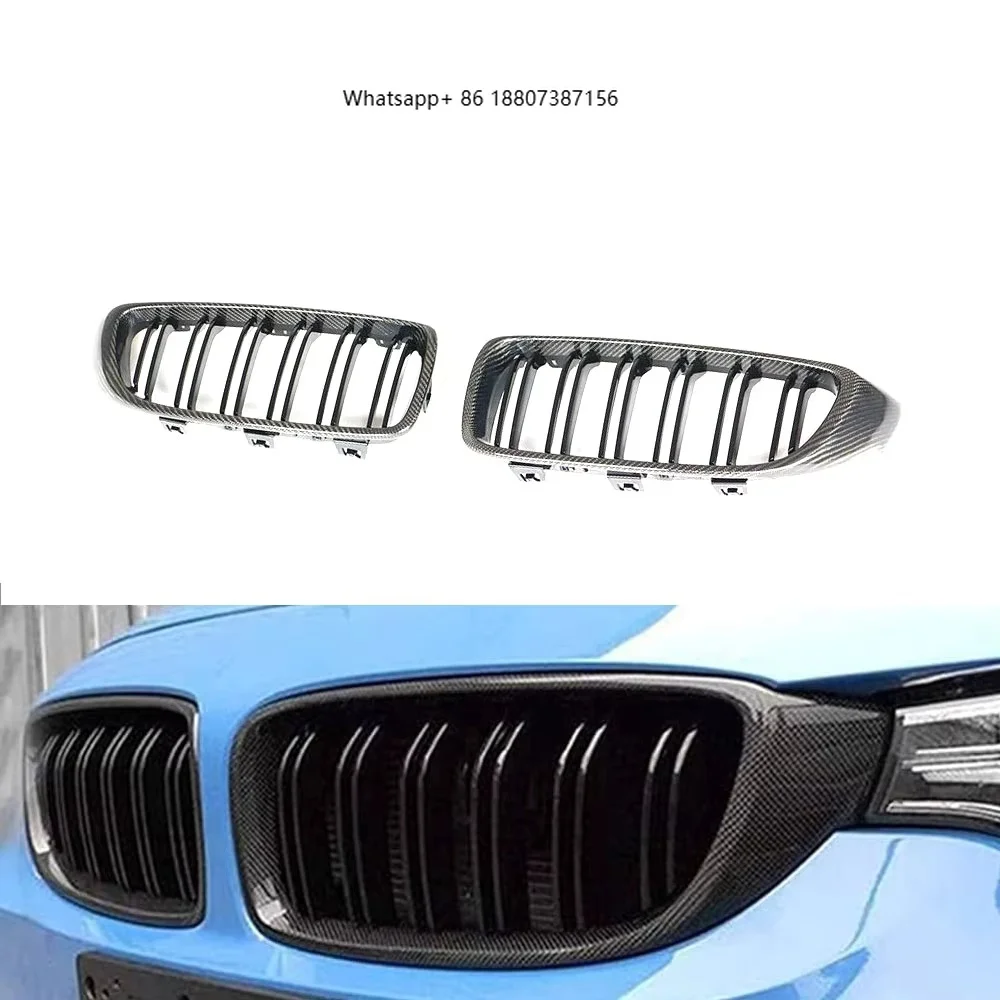 

ForBMW M3 F80 Carbon Fiber Grills M3 Carbon Fiber Front Grill Grille for 4 Series F32 F33 F36 F82 F83 M4 2013 - 2018