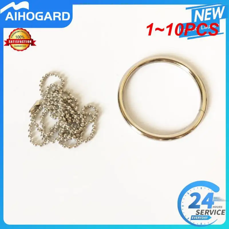 1~10PCS Ring Chain Metal Trick Props Knot Tomorrow Ring Necklace Iron Ring Holiday Gift Toy Prop Kid