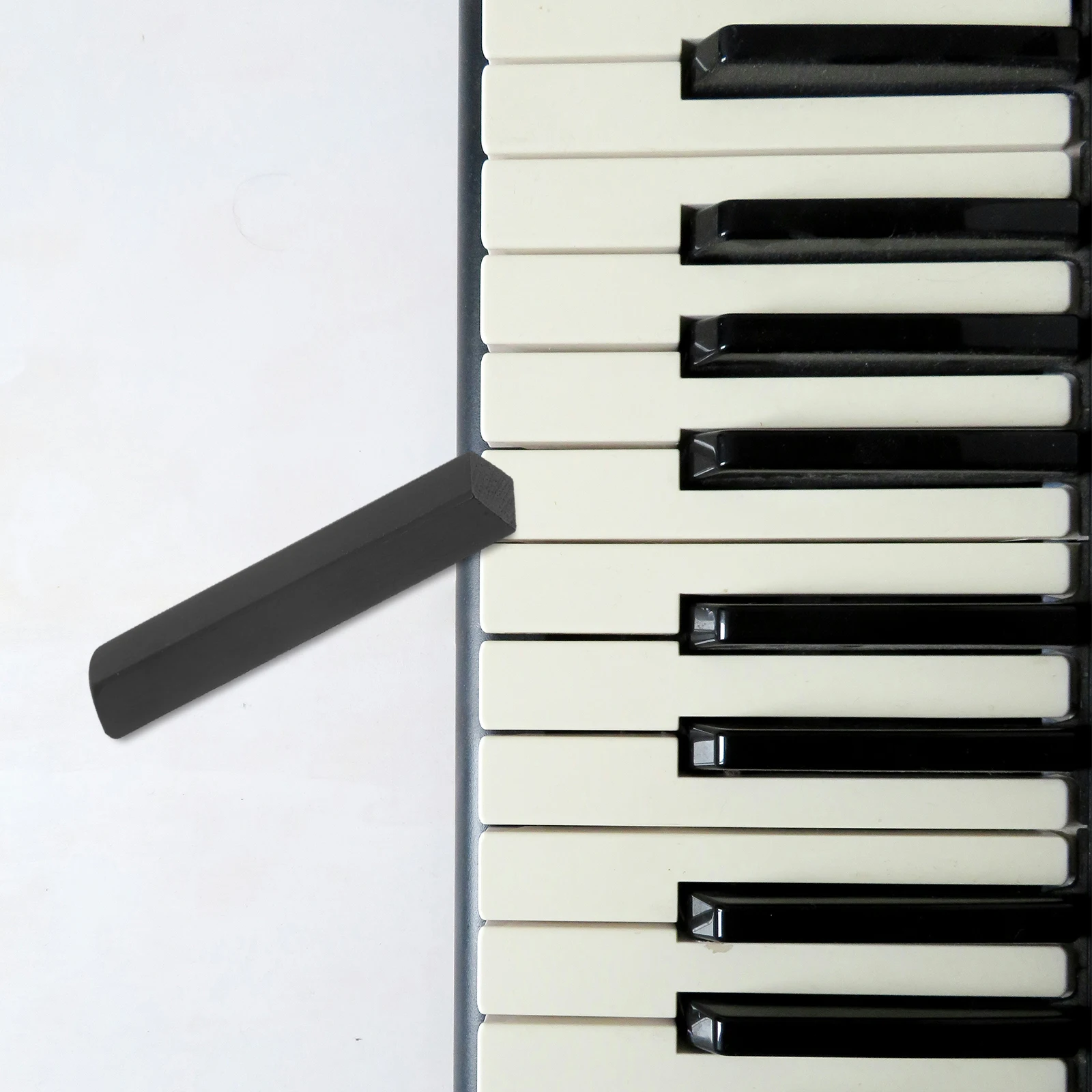 

Piano Black Keys Keyboard Replacement Tag Parts Tops Durable Keytops Sticker Supplies
