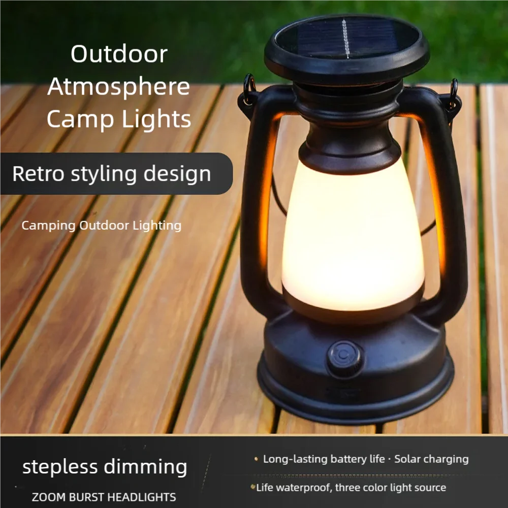 

Camping Tent Lights Solar Portable Camping Lights Outdoor Camping Lights Horse Lamp Charging Multifunctional Super Bright Portab