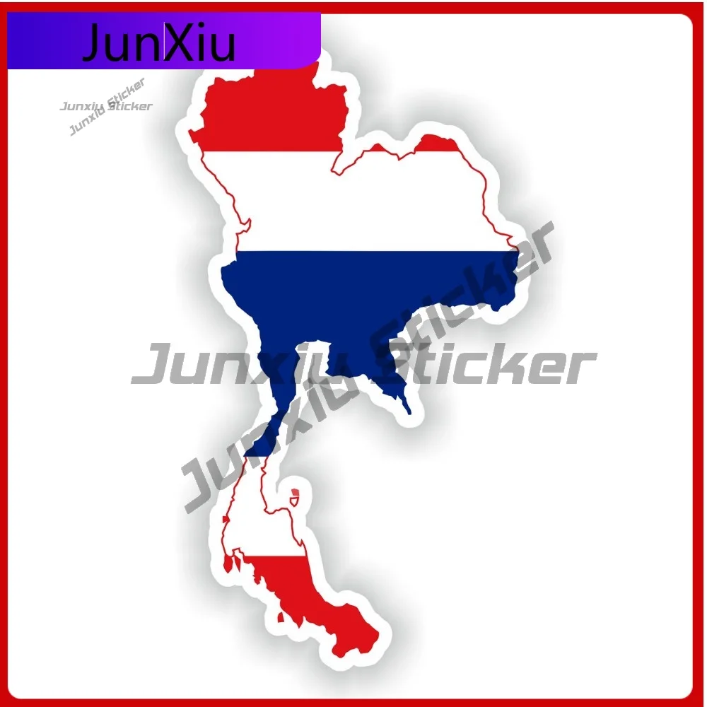 

Thailand Map Flag Silhouette Vinyl Sticker Graphics Sx 500 Motorcycle Stickers Scratch Cover Sticker Car Bumper Moto Camper Van
