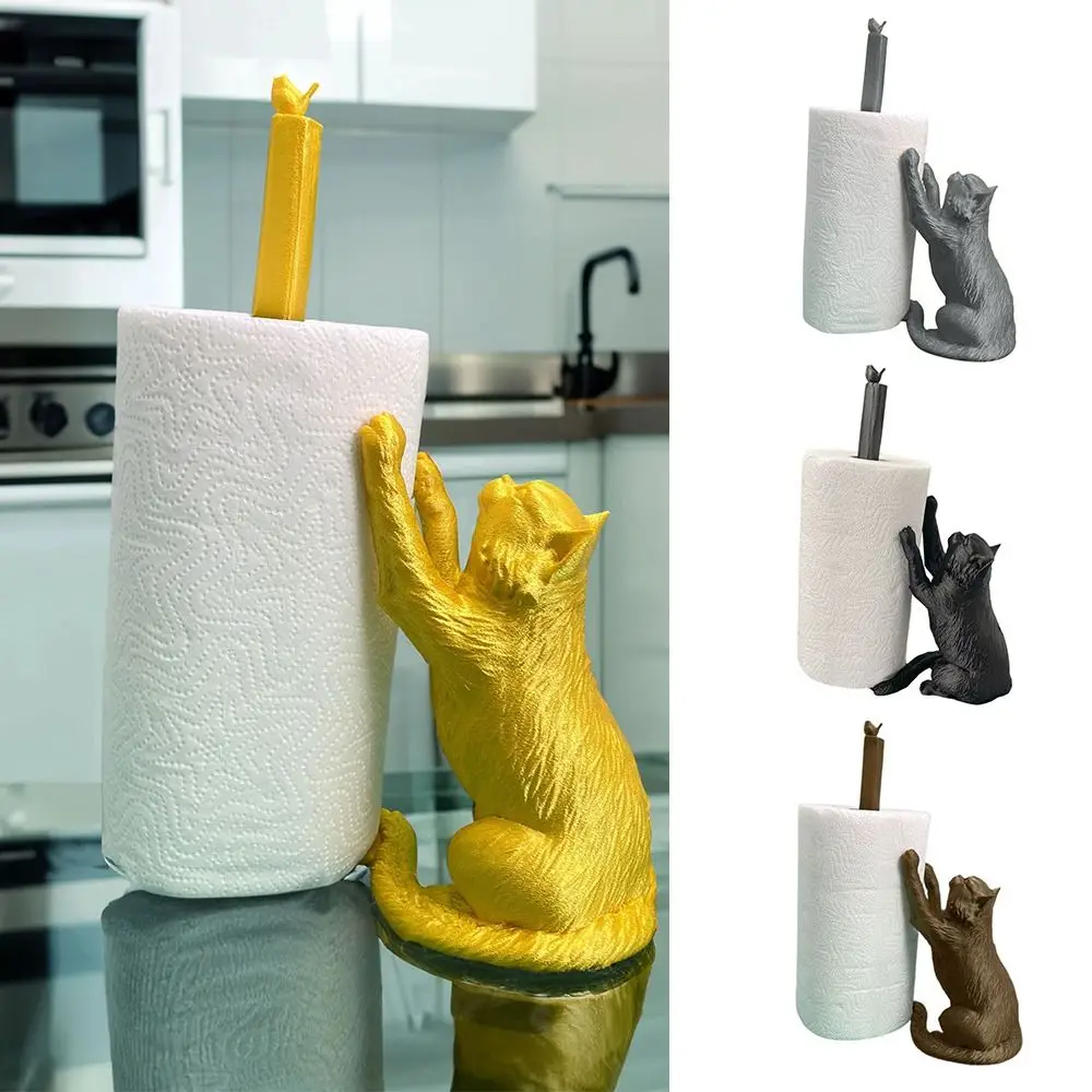 

Новый полимерный держатель для бумажных полотенец с изображением кота, настольная салфетка, держатель для туалетной бумаги, кухонные принадлежности ручной работы, держатель для свежести, пленки, кухня