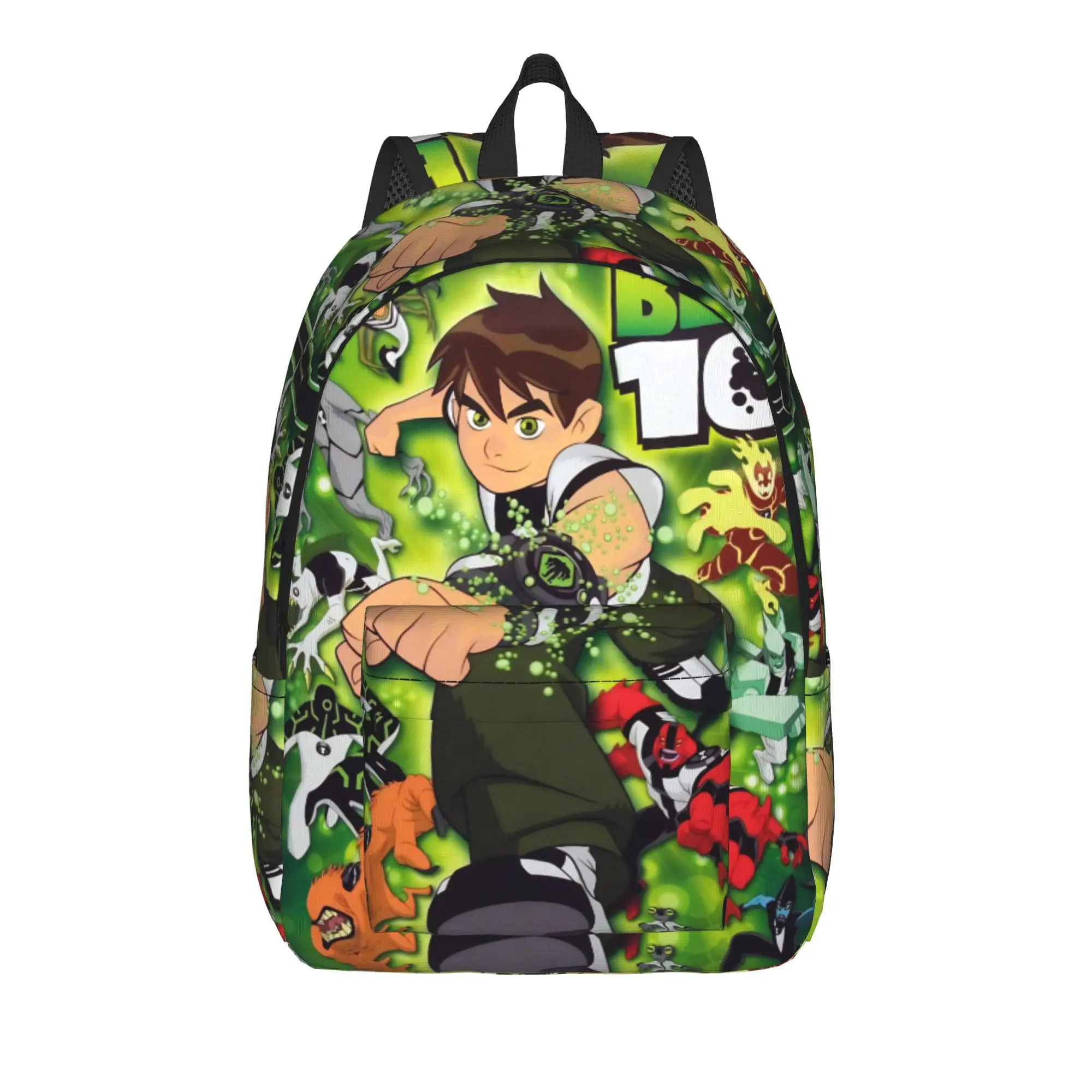 Ben 10 Anime Teenage Backpack Durable Student Work  Daypack for Men Women Laptop Computer Shoulder Bag