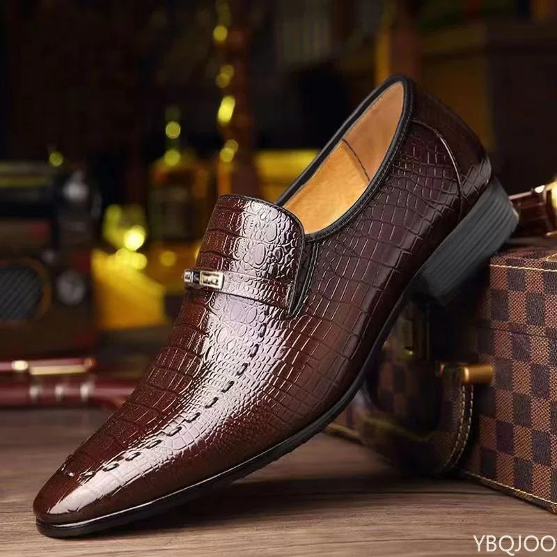 2025 Large Size Fashionable Men's Office Formal Shoes Low Cut Daily Comfortable Pointed Multifunctional Men's Wedding Shoes - Image 2