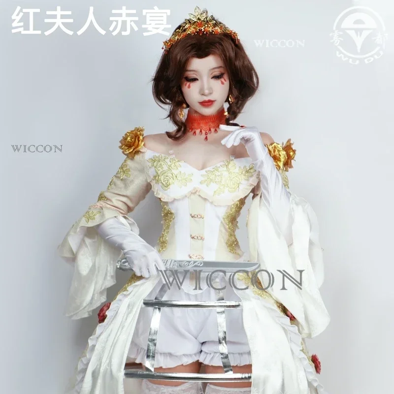 Game Identity V Bloody Queen Bloodbath Cosplay Costume Women Female Identity V Hunter Cos Mary Clothing Wig Halloween Carnival