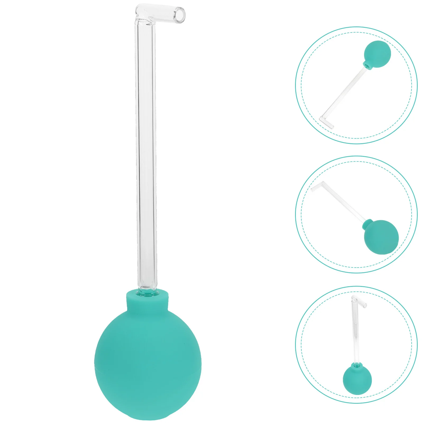 

Oral Cleaner Water Dental Flosser Glass PVC Materials Easy Operate Air Pressure Teeth Cleaning Device Oral Cleaner