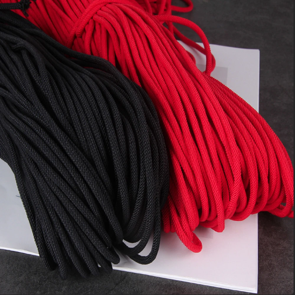 Black/red Color 5 Meters Braided Rope DIY  Necklace Bracelet Accessories For The Production Of Hand-Held Cords For Gift Boxes