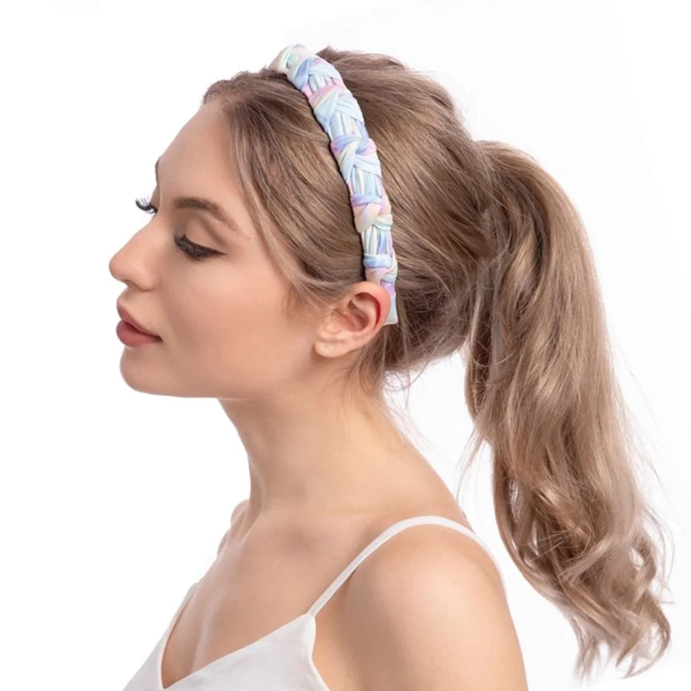 

1Pcs Tie-Dye Knot Hairband Delicate Headband for Daily Makeup Facial Care Party Hair Hoop Wide-Brimmed Women Hair
