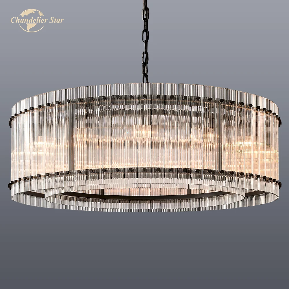 Modern Glass Chandeliers LED San Marco Round Chandelier Decoration Bedroom Living Room Dining Room Pendant Lights Fixture