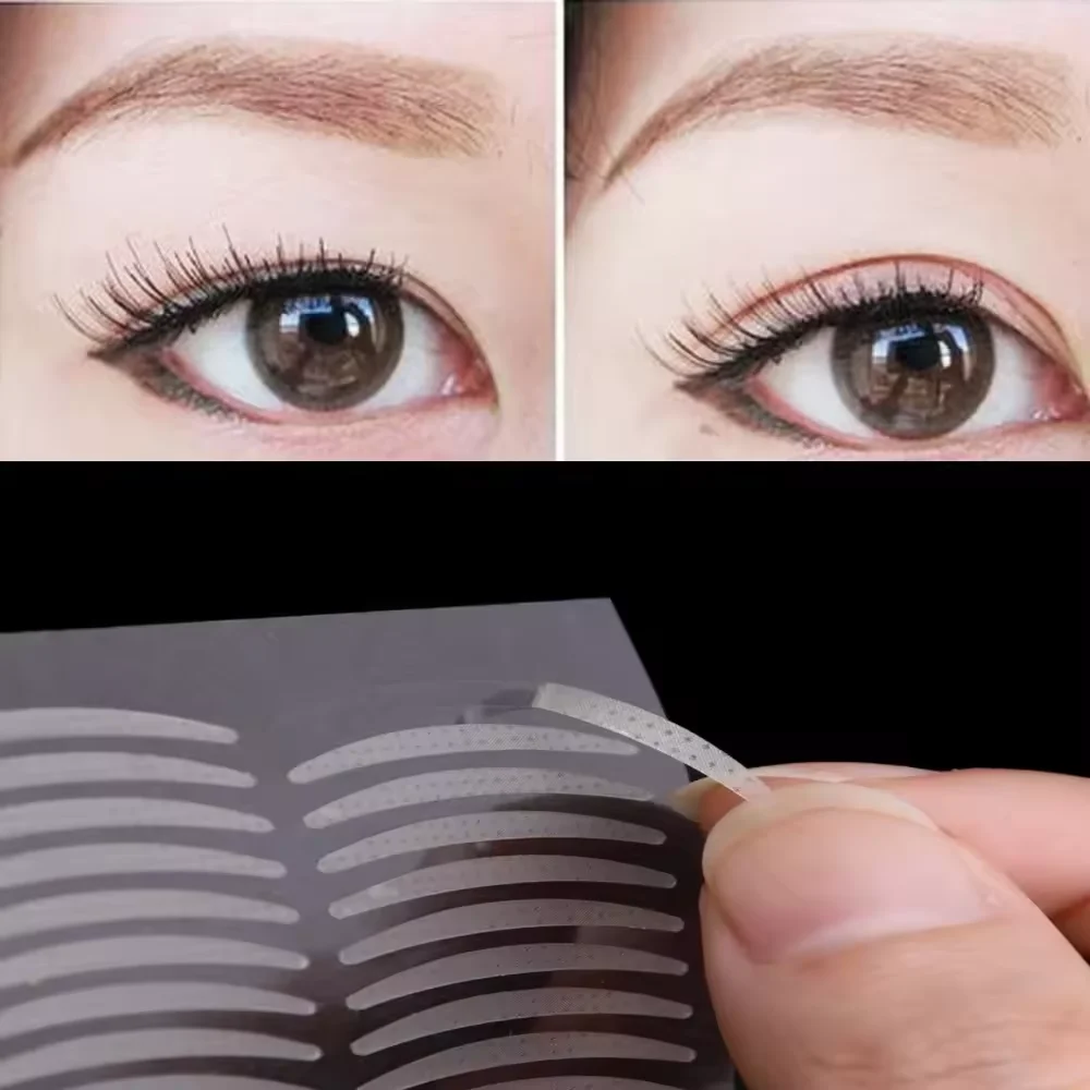 เทปตาสองชั้น Lifting Double Eyelid สติกเกอร์โปร่งใส Beige พับเปลือกตาลายธรรมชาติที่มองไม่เห็น Big Eye แต่งหน้าความงาม