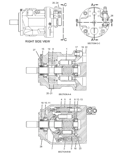 

Гидравлический насос в сборе 232-1835 10R-9089 Гидравлический поршневой насос для грузовика Caterpillar 784C 785C 785D
