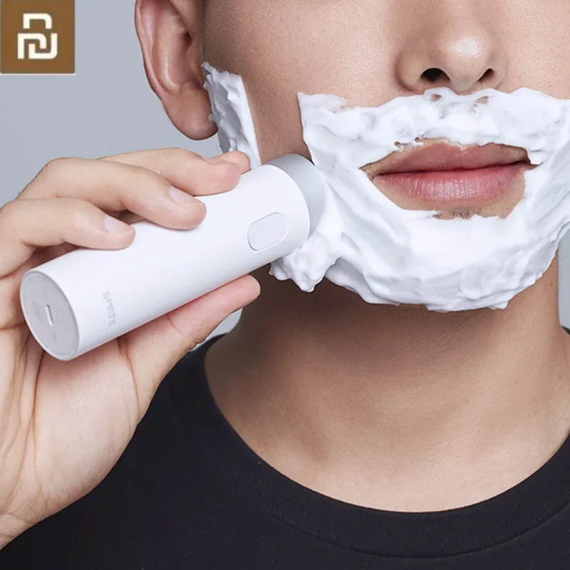 Youpin Smate Elektrische Scheerapparaat Scheerapparaat Usb Oplaadbare Droog Nat Scheren Machine Voor Mannen IPX7 Wasbare Drie Blad Blade Comfy Schoon