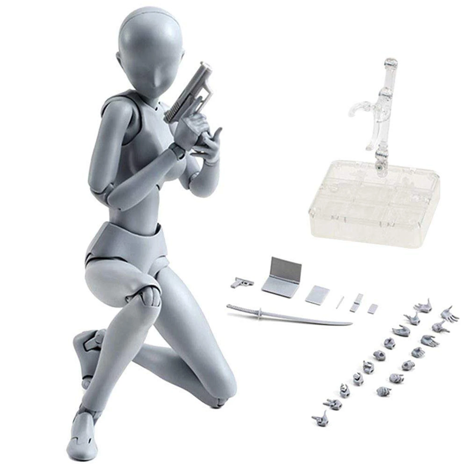 Body Kun DX Set Body Kun And Body Chan Set PVC Action Figures Drawing Mannequin For Artists Model Drawing For SHF S H Figuarts