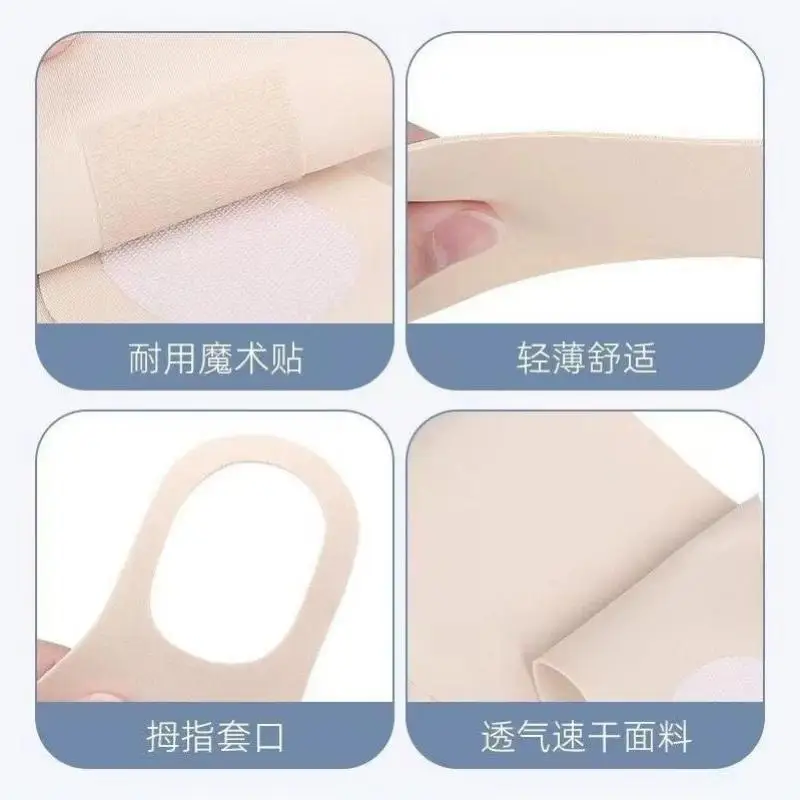 Elastisches Handgelenkband, Handgelenkbandage, Kompressionsbandage, dünne Handgelenkbandage, Handgelenkstütze für Badminton und Tennis, Handgelenkstütze mit Daumenstütze, Handschuhe, Handflächenschutz. – Detail 1