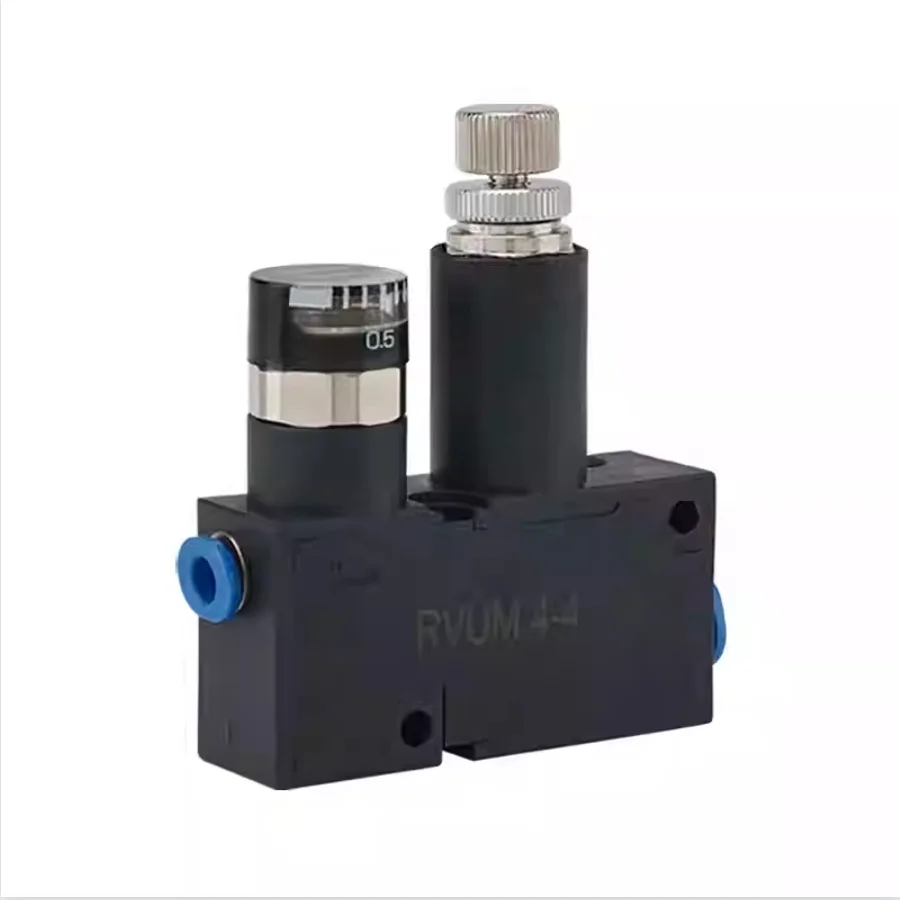 

Mini mini pressure regulating joint pressure reducing valve RVUM4-4 High precision speed regulating valve RVUM6-6