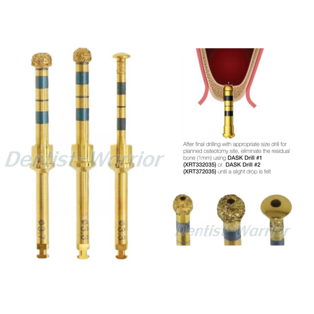 Dental Sinus Lift Membrane Diamond Coated Bur Drills Lateral Approach Reamer drill