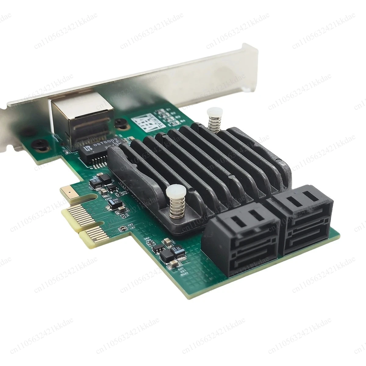 2.5G Gigabit Network Card SATA 3.0 4Ports PCIe 2.0 x1 Ethernet Adapter All in one Perfect for NAS