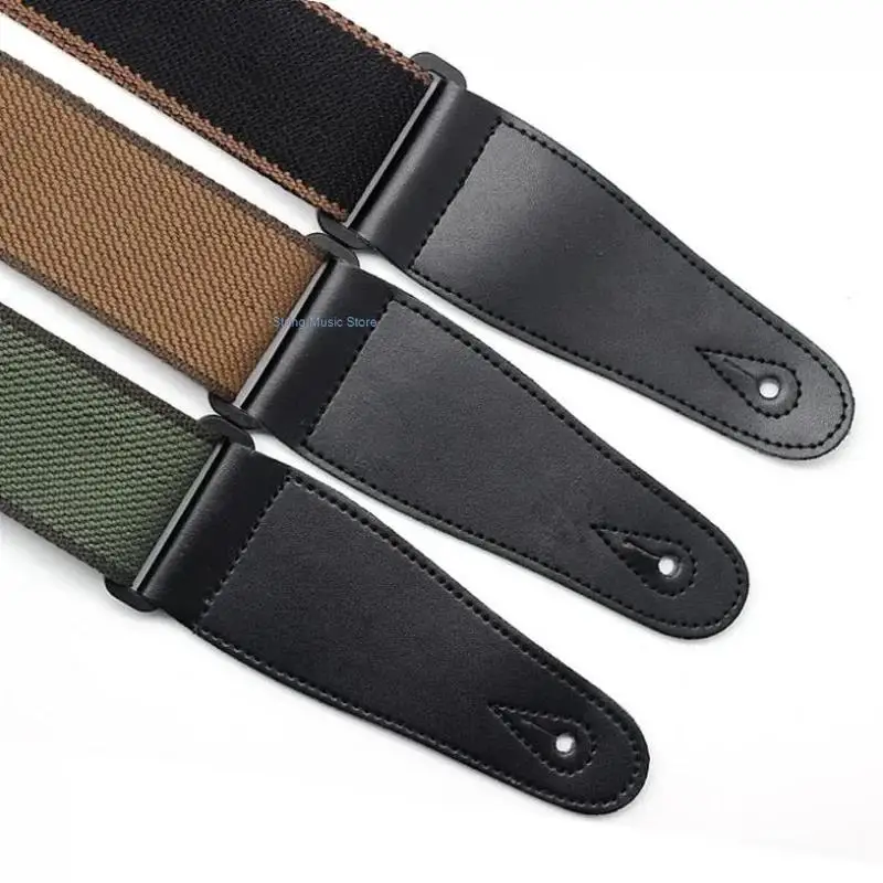 Guitar Strap Adjustable Pure Cotton Acoustic Colorful Electric Bass Guitars Belts Musical Accessories Free Shipping