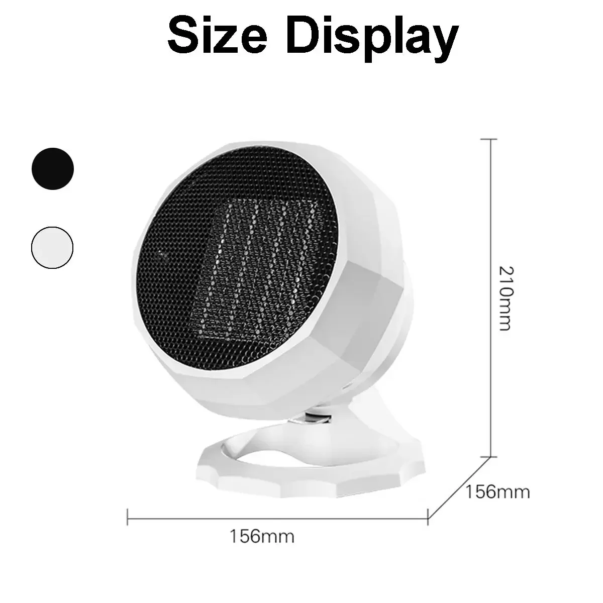 1800W Domestic Heater Energy Saving High Power Hot Fan Bathroom Electric Heating Office Drying Mini Heater Portable