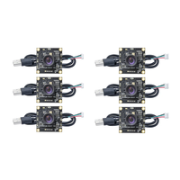 6Pcs OV9732 100 Degrees 1280X720 30Fps Camera Module For Autodarts Io With 1M Cable,PCB SIZE:32X32mm, Camera Module-A79U
