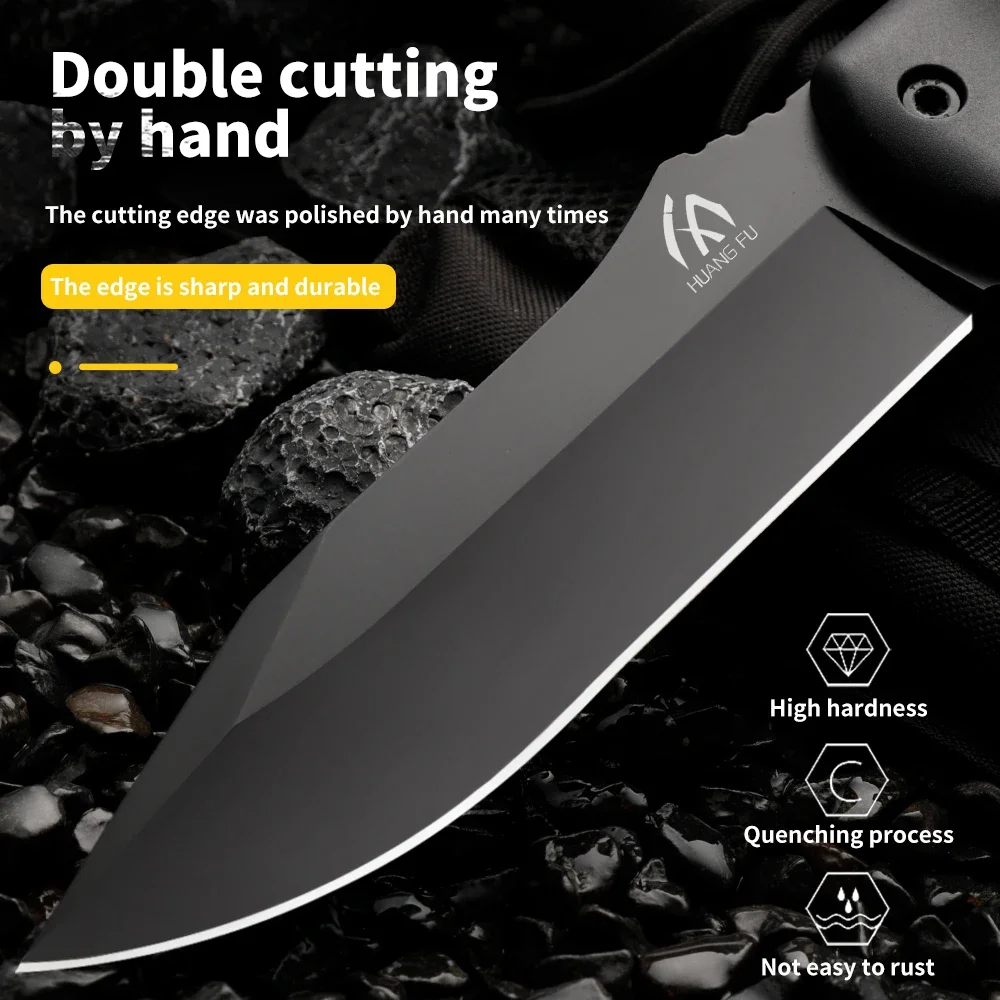 High quality multifunctional fixed blade - outdoor camping, rescue, and emergency survival knife, men's gift