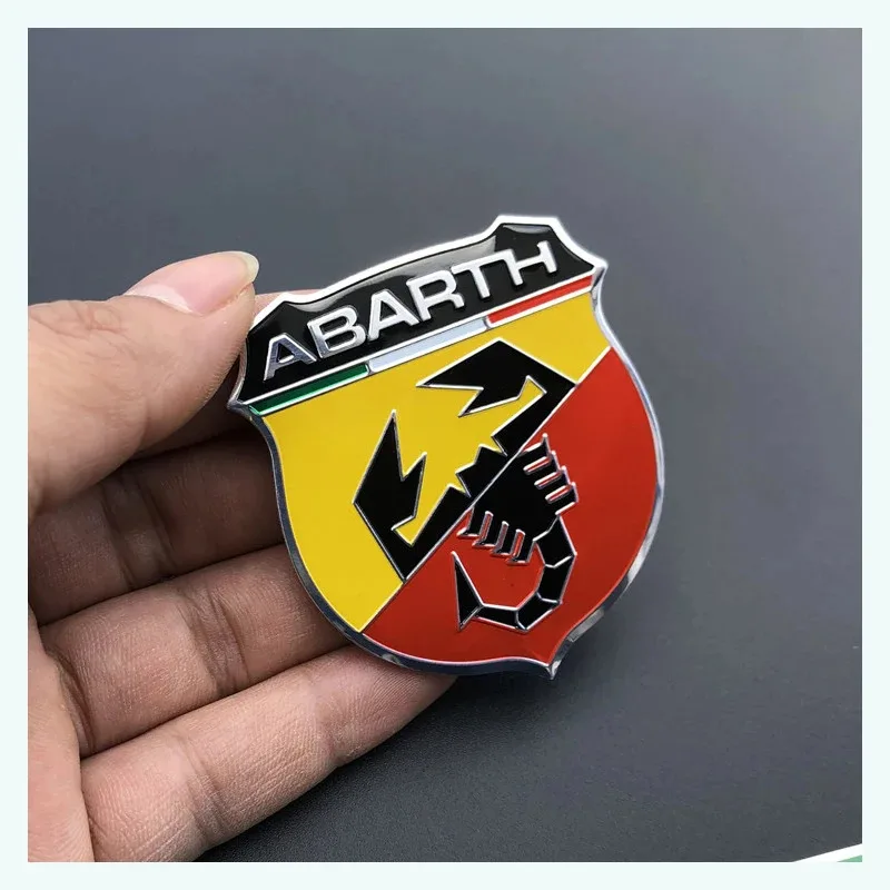 Car Metal Badge Sticker Accessory For Fiat Abarth 500 Tipo FR Panda Argo Freemont Viaggio Bravo Punto Doblo Pulse Stilo Palio