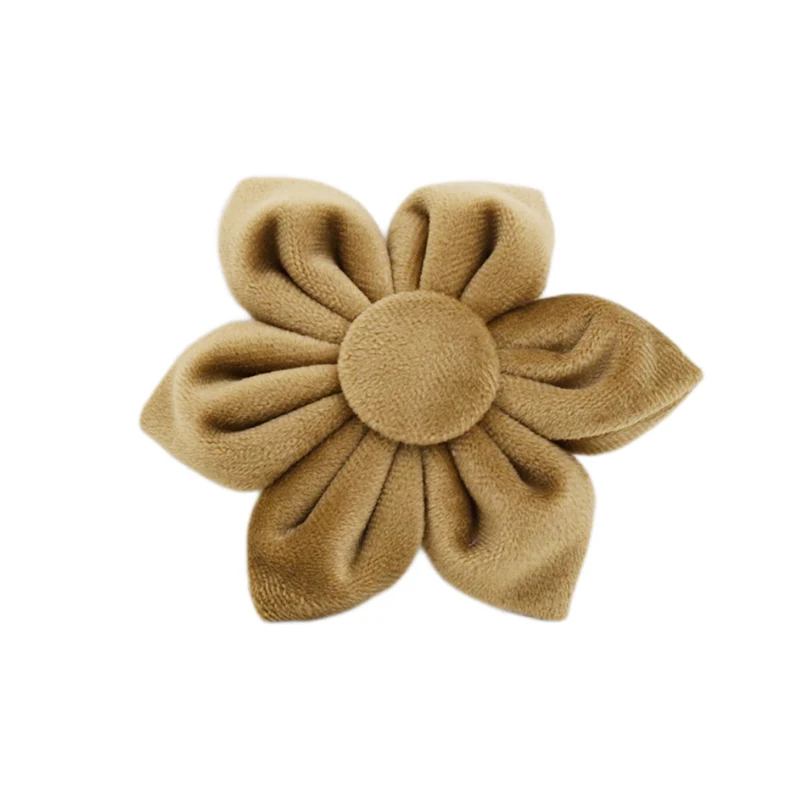 Ensemble collier et laisse en velours pour chien avec plaque_voghion.com