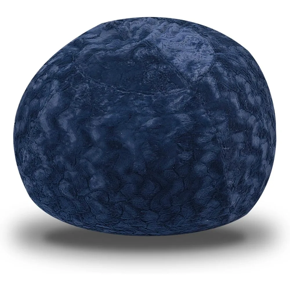 Bean Bag Chairs 4ft Beanbag Chair with Filler Adult Bean Bags with Fluffy & Machine Washable Cover, Giant Bean Bag Chairs for Ad