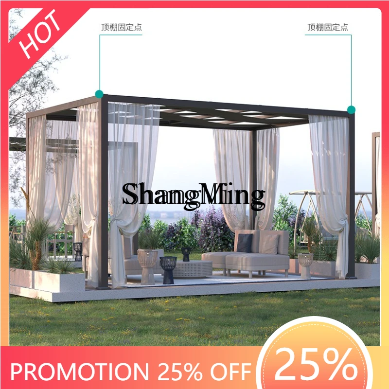 SM outdoor pavilion garden awning terrace balcony leisure pavilion roof aluminum alloy grape