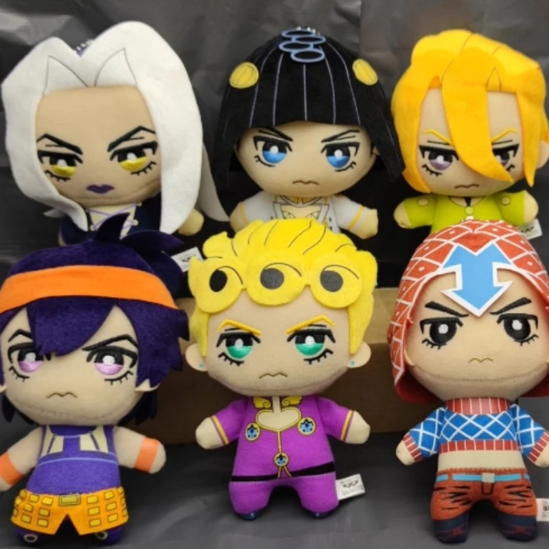 En Stock JoJos Bizarre Adventure muñecos de peluche juguetes de peluche llaveros de peluche Giorno Mista Narancia regalo de cumpleaños coleccionable