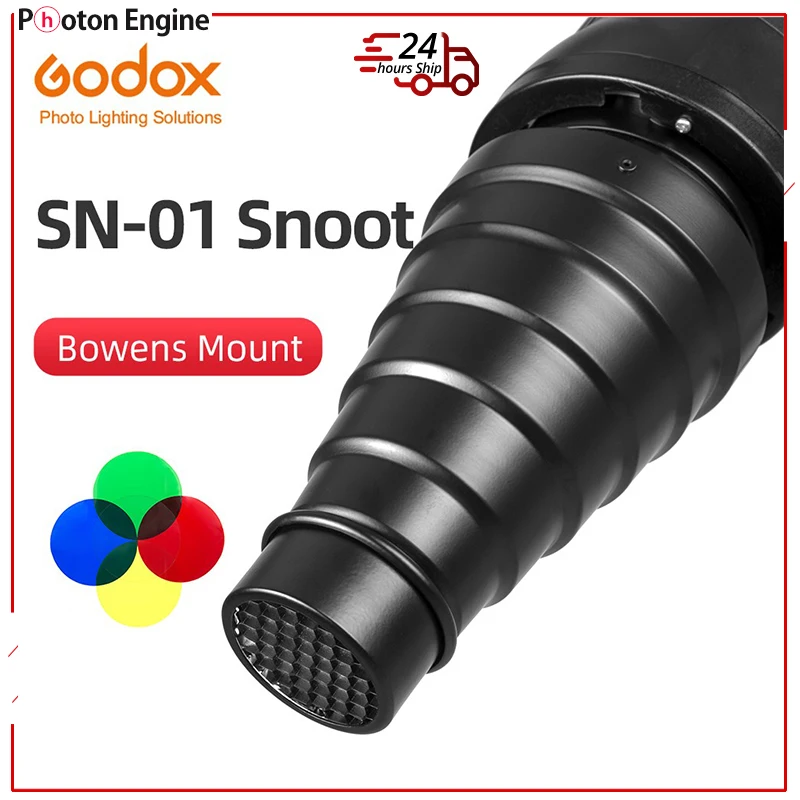 GODOX SN-01 Bowens large Snoot Studio Flash Accessories Professional Studio light Fittings Suitable for S-Type DE300 SK400 II