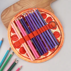 Astuccio per matite per Pizza materiale scolastico Pencilcase Volume 3D Pancake Trousse Canvas Kalemlik cancelleria Estuche astuccio per matite Escolar