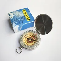 Compass navigation map night light ruler reading reconnaissance ruler outdoor directional hunting survival travel backpack 2