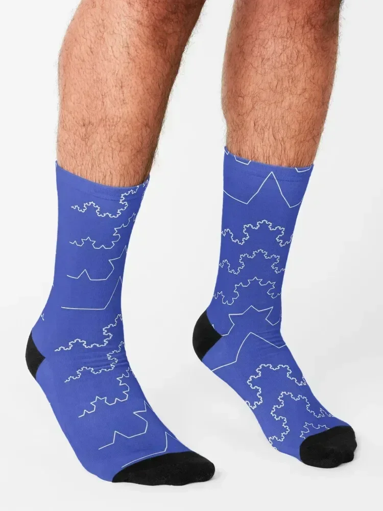 The Koch Curve Socks new year compression funny gift sheer Socks For Man Women's