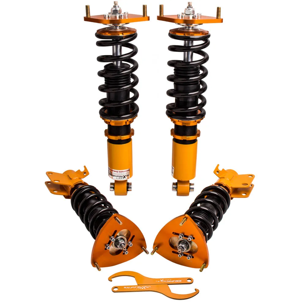 Maxpeedingrods Coilovers Shock Absorber Kit for Subaru Impreza WRX Sedan Hatchback 2008-2014 Hardness Adjustable