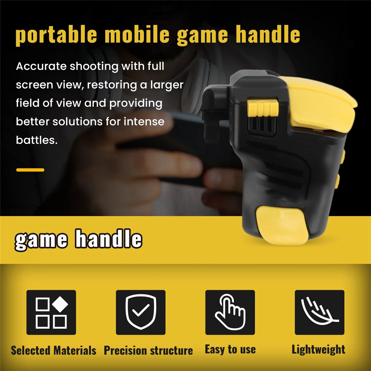 コンデンサー用モバイルゲームコントローラー,ハンドル付きジョイスティック,Android, iOS電話,13ゲームパッド