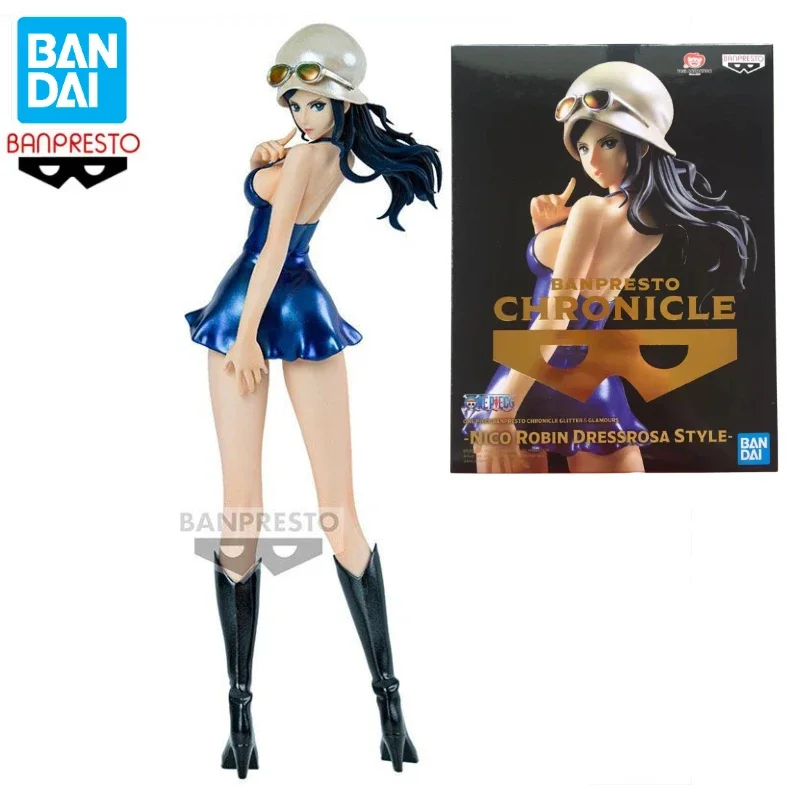 Bandai BANPRESTO Chronicle One Piece, figura de acción de Anime, Nico · Robin Dressrosa, juguete de regalo, modelo de colección, Hobby, en Stock