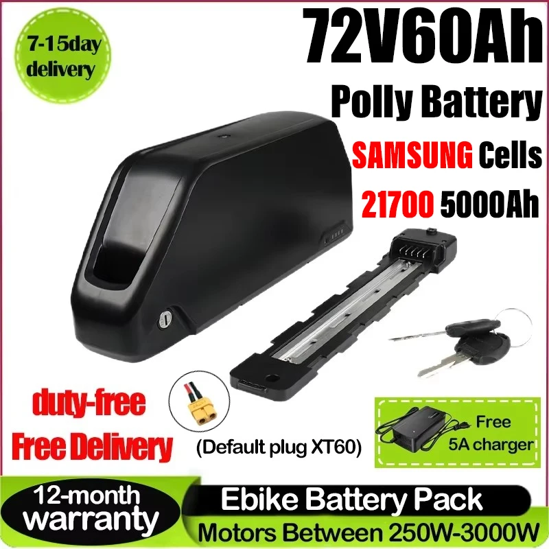 

Rechargeable hailong Polly DP7 e bike battry 72v 50ah Batteria 72v 60ah Tube Downtube Litio Electric Bicycle 30ah 40ah 50AH akuu