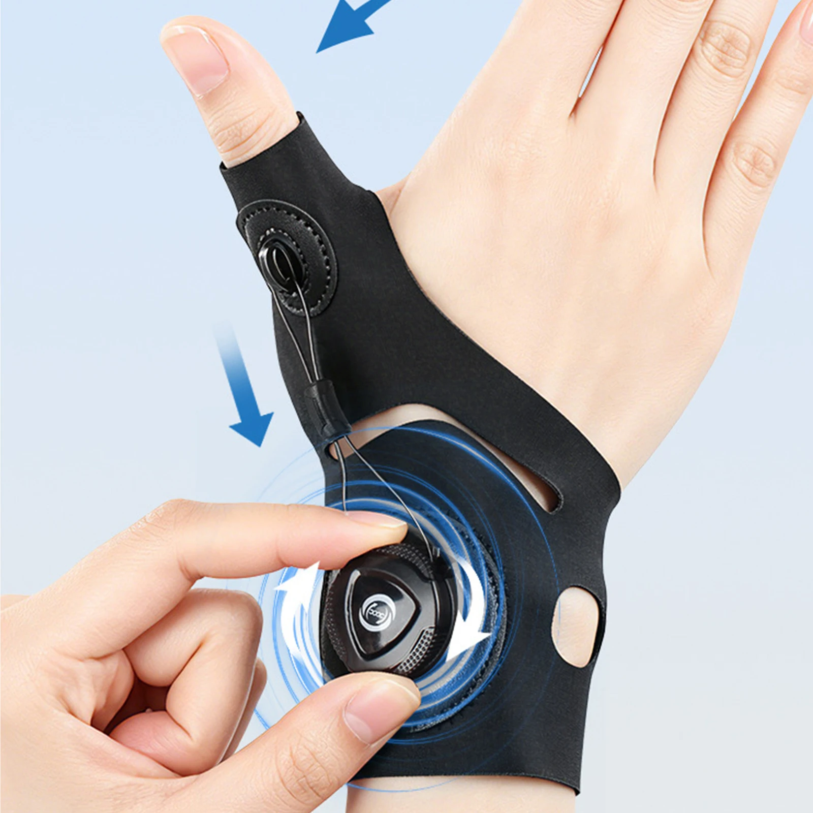 Finger Joint Protective Cover Breathable Rotating Adjust Thumb Wrist Guard Finger Fixator Strap Knuckle Fixation Protector