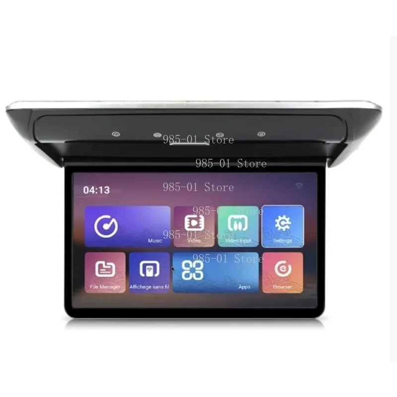 19 Inch Car Ceiling Monitor Multimedia Video MP5 Player Universal Flip Down HD Monitor HDMI Input Support USB TF FM
