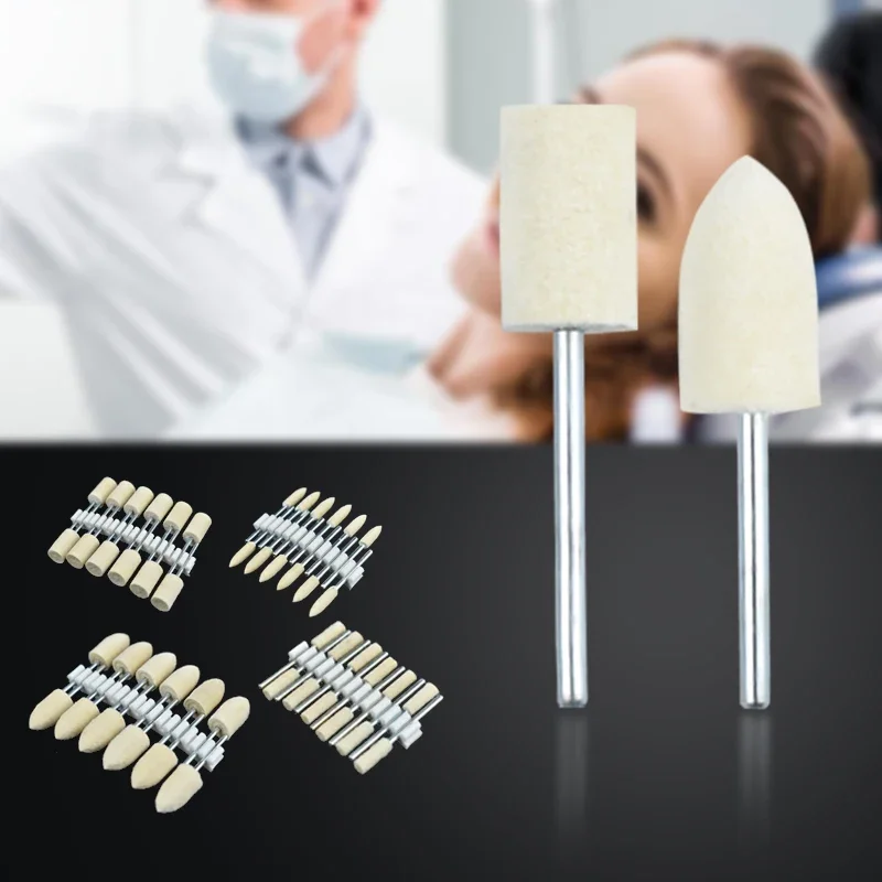 

12 шт., шерстяные фетровые полировальные стержни, набор хвостовиков для зеркальной полировки, вращающийся инструмент Dremel