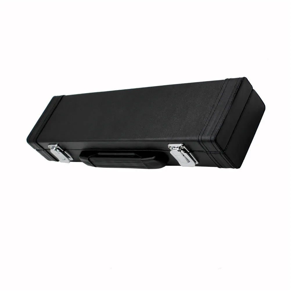 1Pcs Flute Storage Box 16 Hole Black Protective Durable Shock Absorption Portable Wind Instrument Storage Case