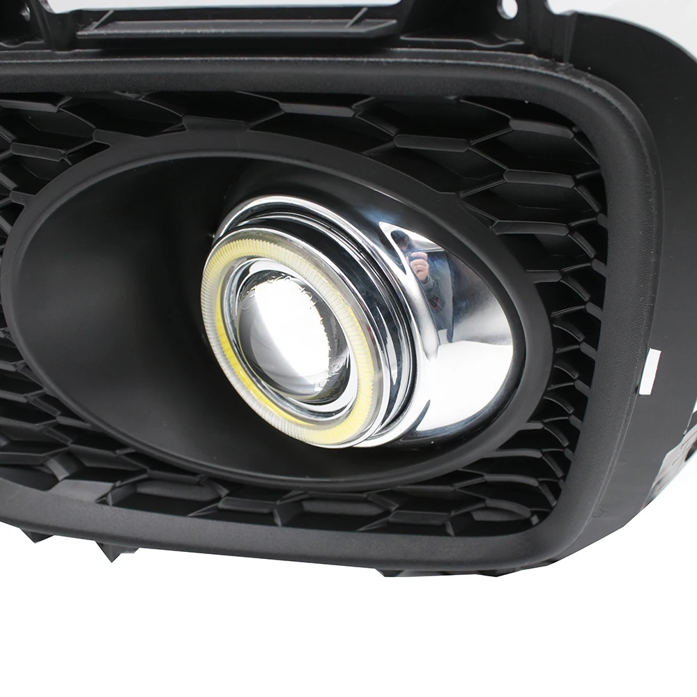 EEMRKE LED Angel Eyes DRL Daytime Running Lights for Kia Sorento II XM 2010 2011 2012 Car Fog Lights Lamp Halogen Bulbs Kits