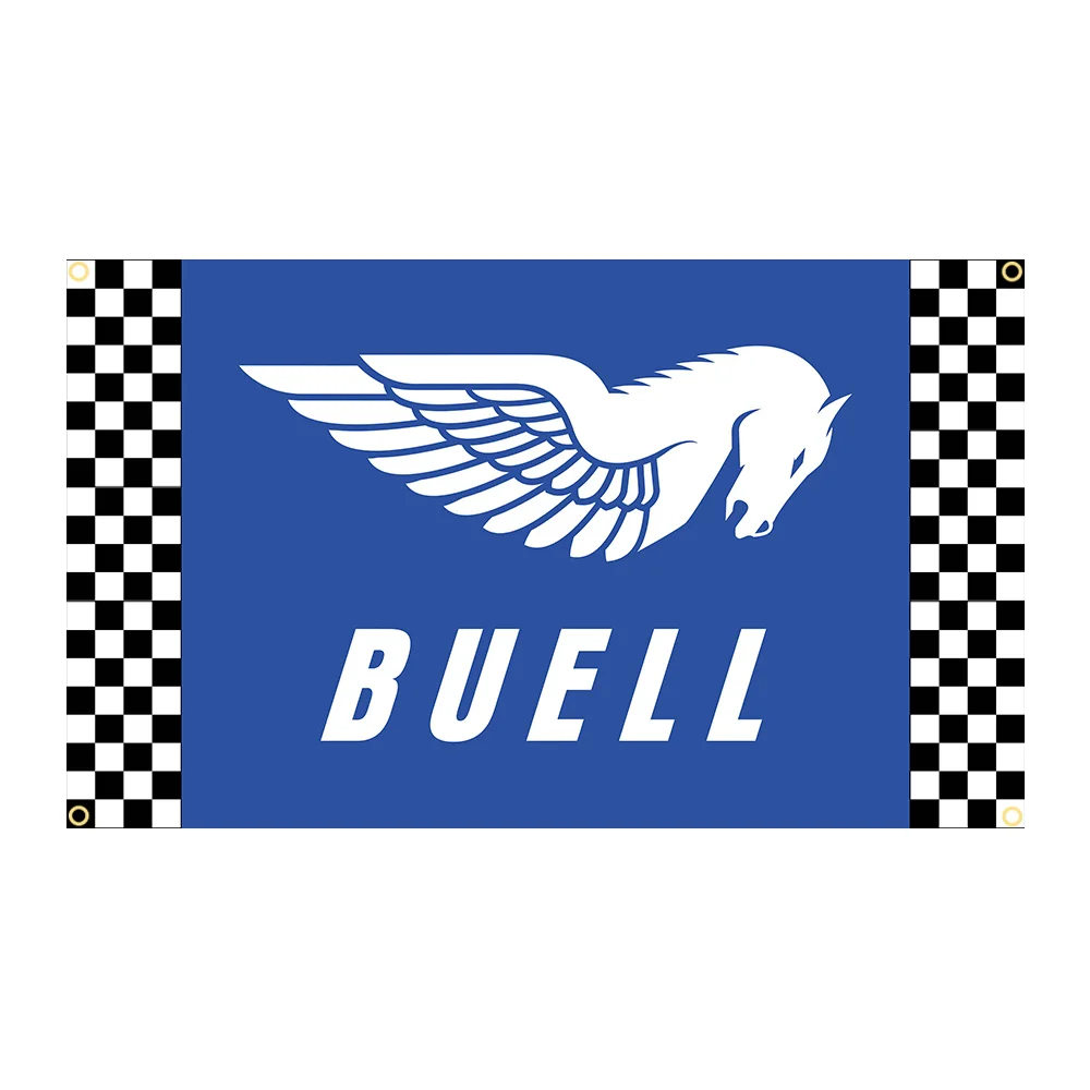 90x150cm Buells American Racing Motorcycle Flag Polyester Printed Outdoor or Garage Banner For Decoration Tapestry