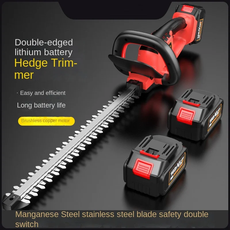 Brushless Hedge Trimmer Portable Household Charging Tea Tree Leaf Fence Garden Repair Small Wireless Greening Trimmer TailleHaie
