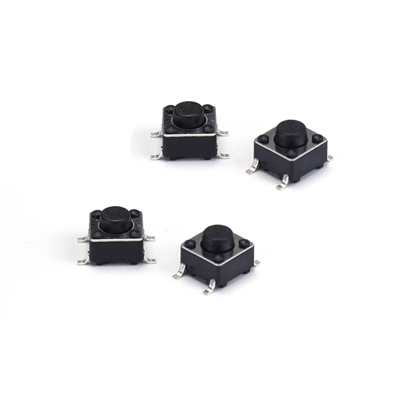 10 Stück 6*6*5 Tastschalter Drucktastenschalter Mikroschalter SMD SMT Höhe 5mm EIN/AUS-Tasten für Elektronik – Detail 2