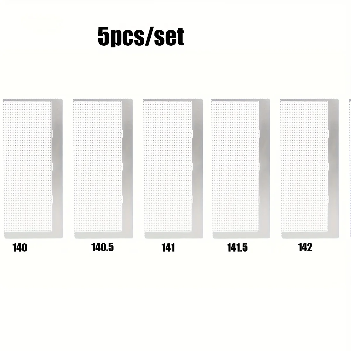 5pcs/set Diamond Painting Art Stainless Steel 140/140.5/141/141.5/142 DIY Drawing Ruler Blank Grids Round Diamond Moasic Tool view 2