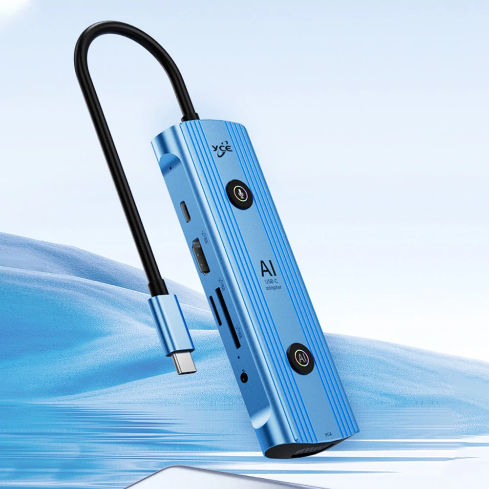 

Многопортовый адаптер AI USB C-концентратор 12 в 1, адаптер USB 3.0 и порта PD 3.0 типа C для портативных ПК, настольных ПК и многого другого